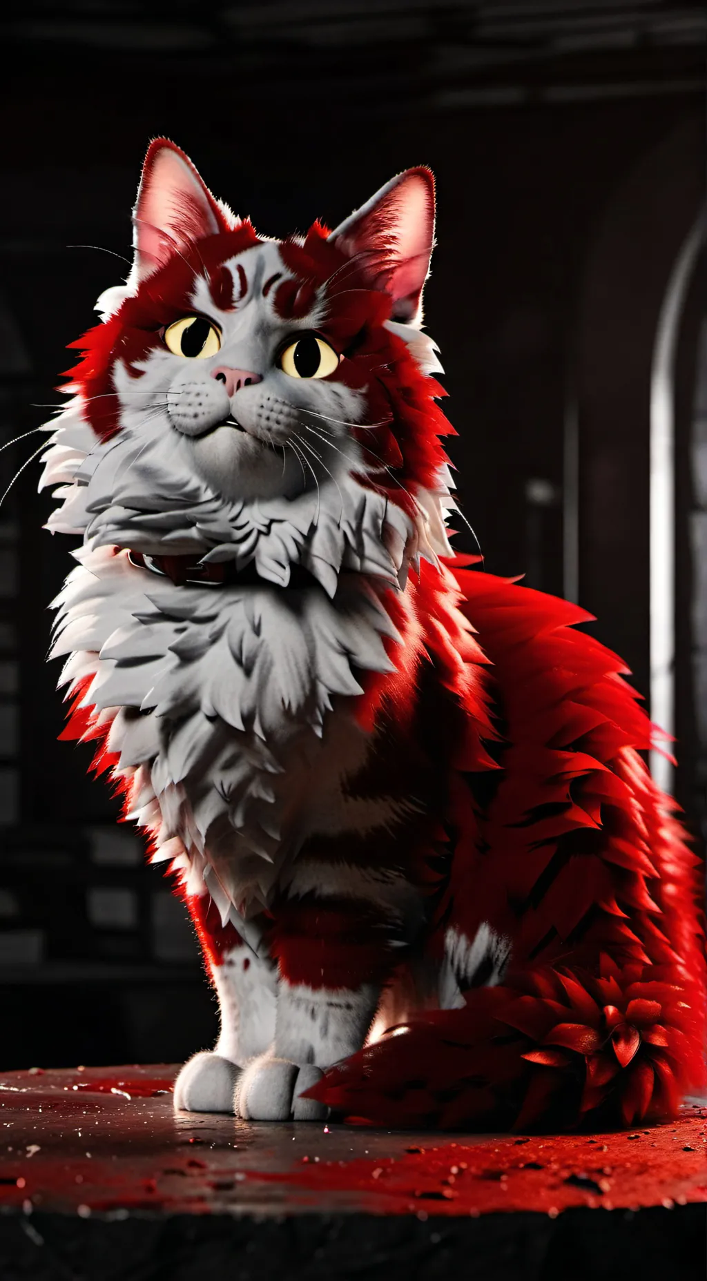 ai character: part5 niffty cat  background