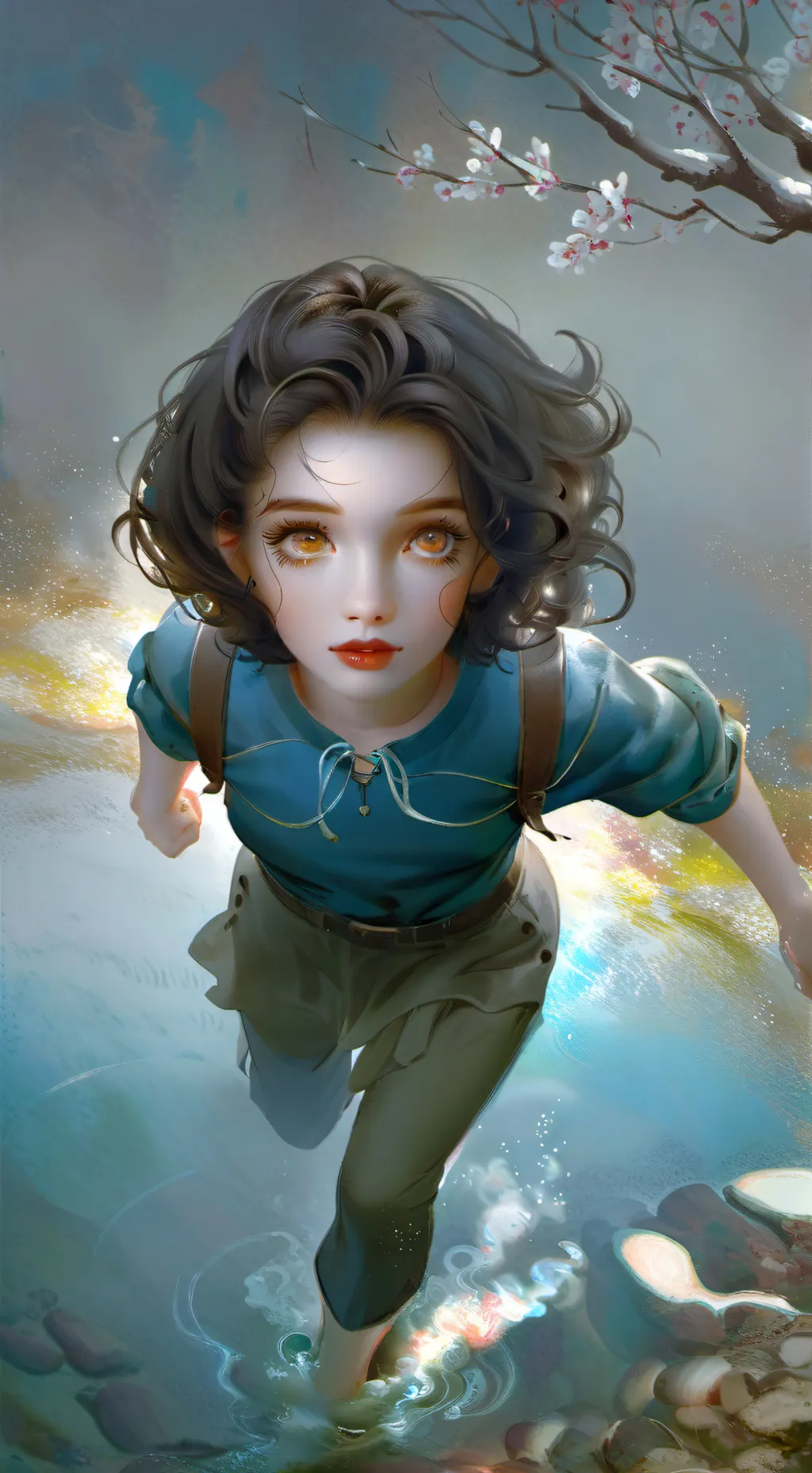 ai character: DORA THE EXPLORER  background