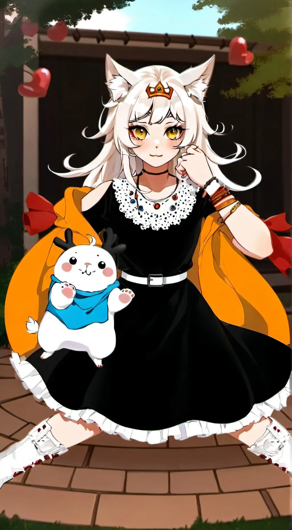 ai character: Ruru(la gatita)❤️ background