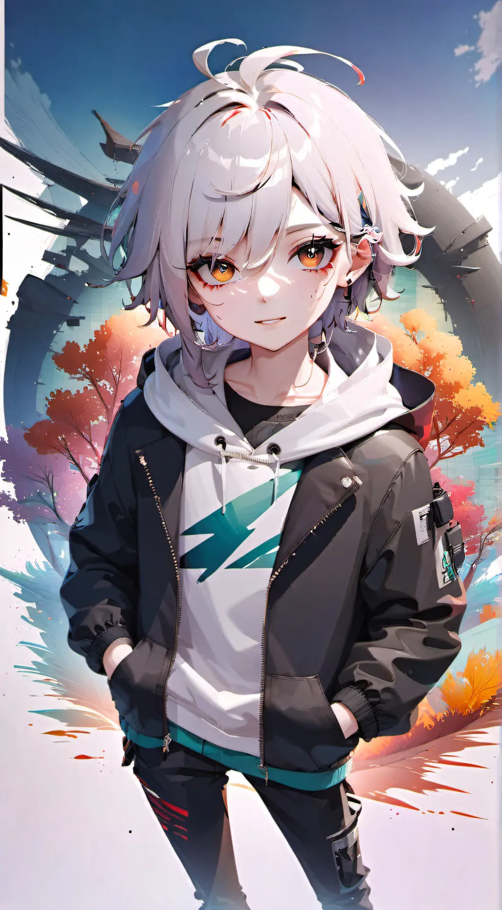 ai character: Ashley  background