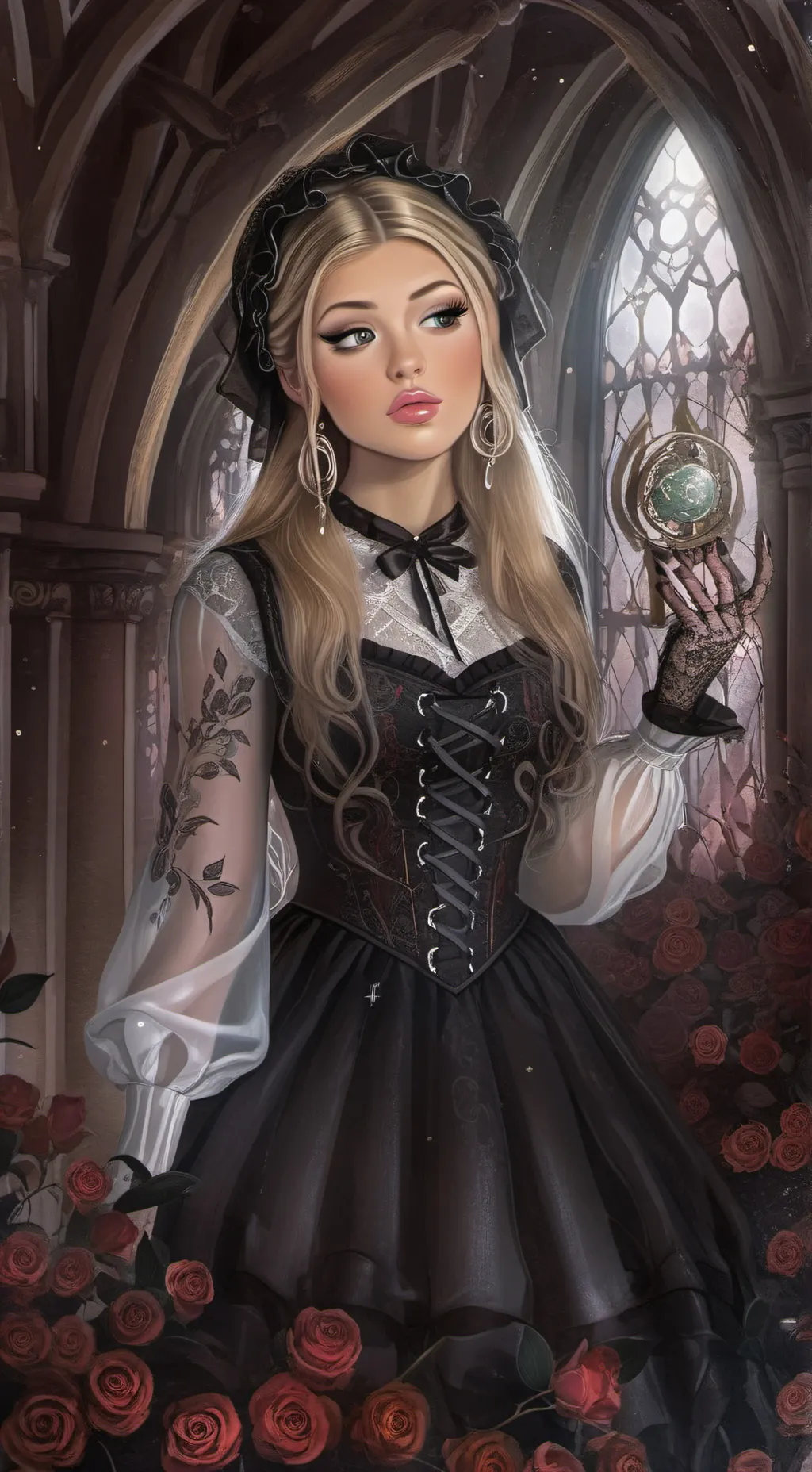ai character: Abby  background