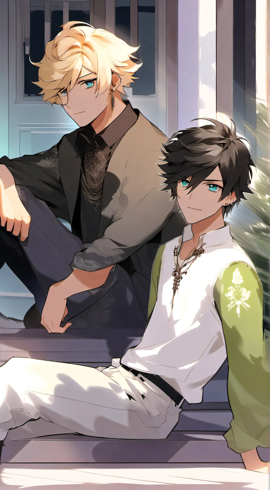 ai character: Josh and Logan background