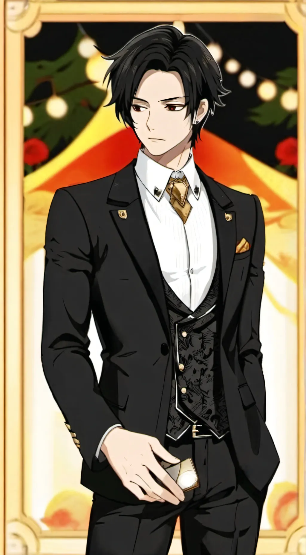 ai character: Sebastian  background