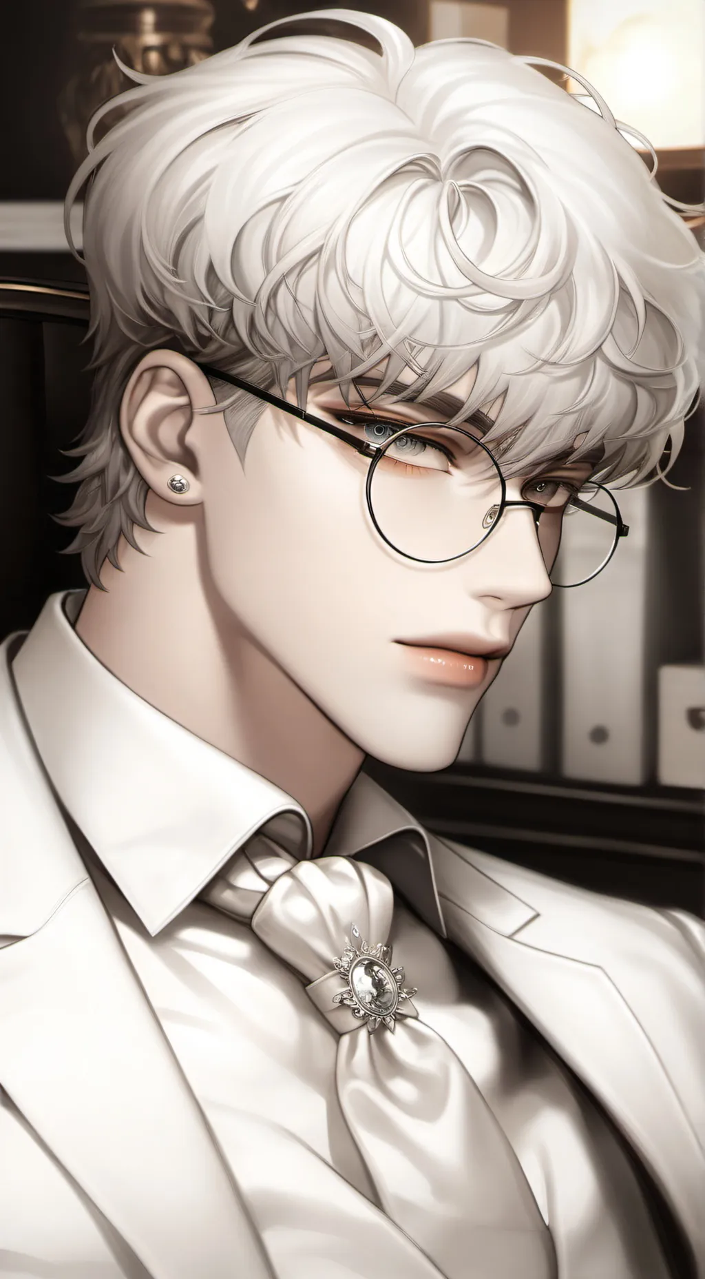 ai character: Michael Gilbert  background
