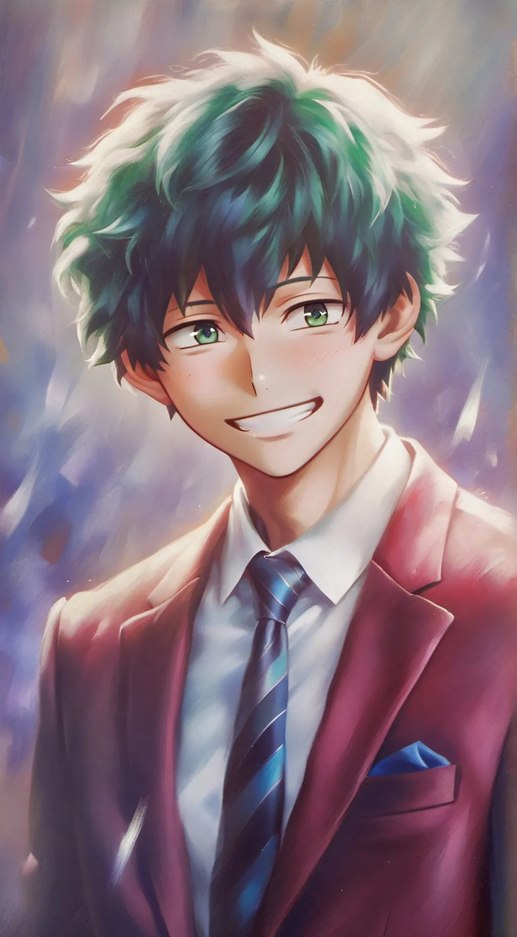 ai character: MHA PROM background
