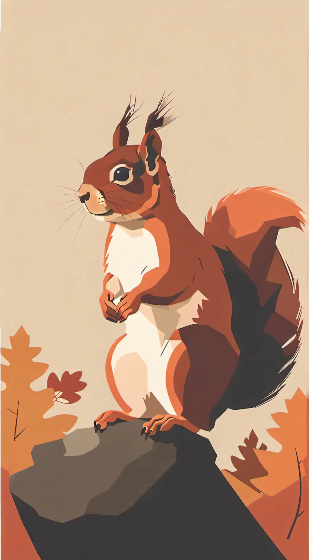 ai character: Floating Squirrel background