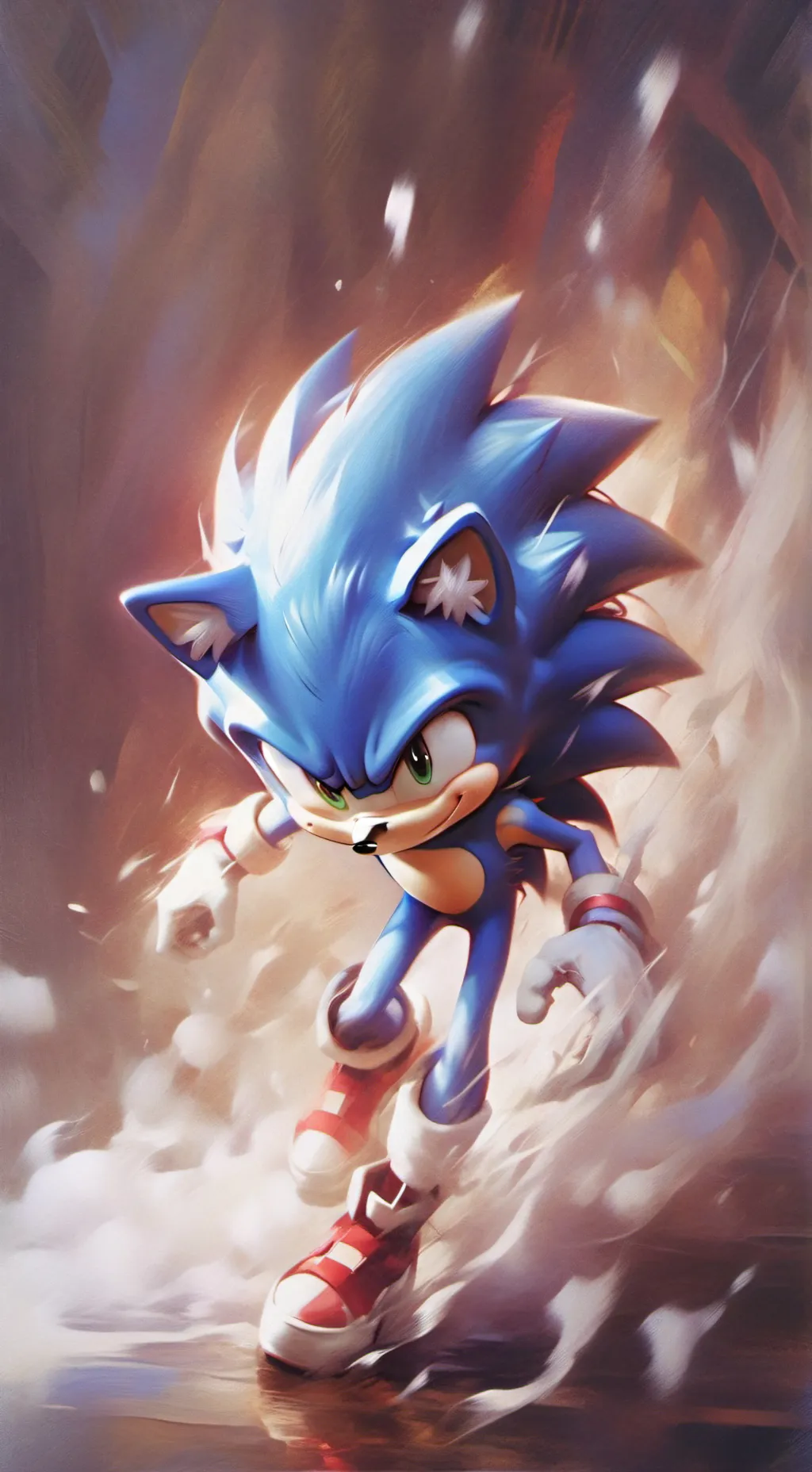 ai character: Sonic. OMT background