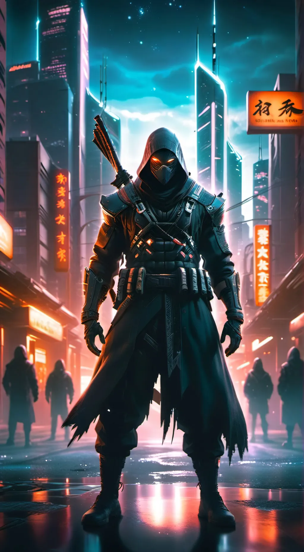 ai character: Shadow Runner background