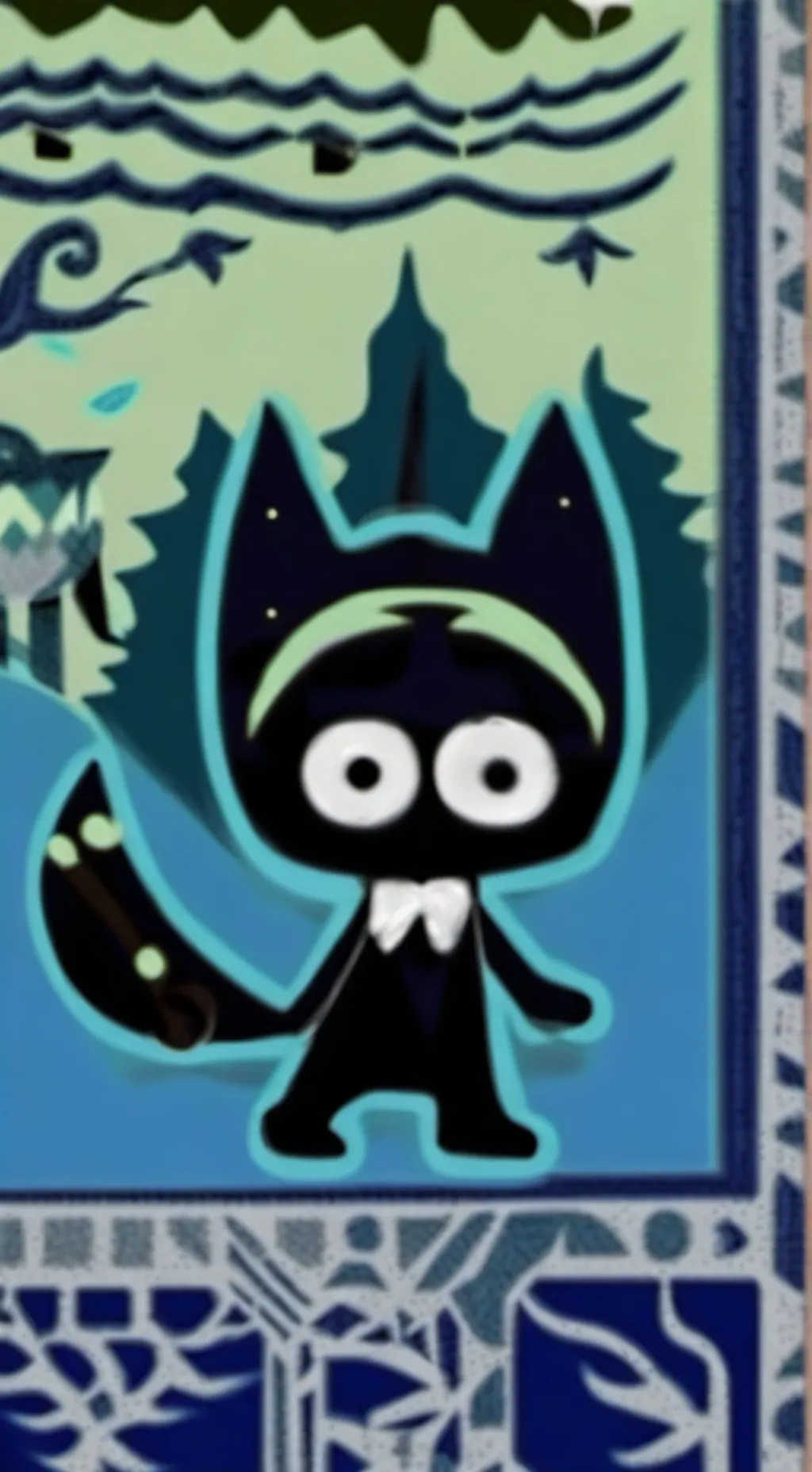 ai character: DANDYS WORLD X CRK background