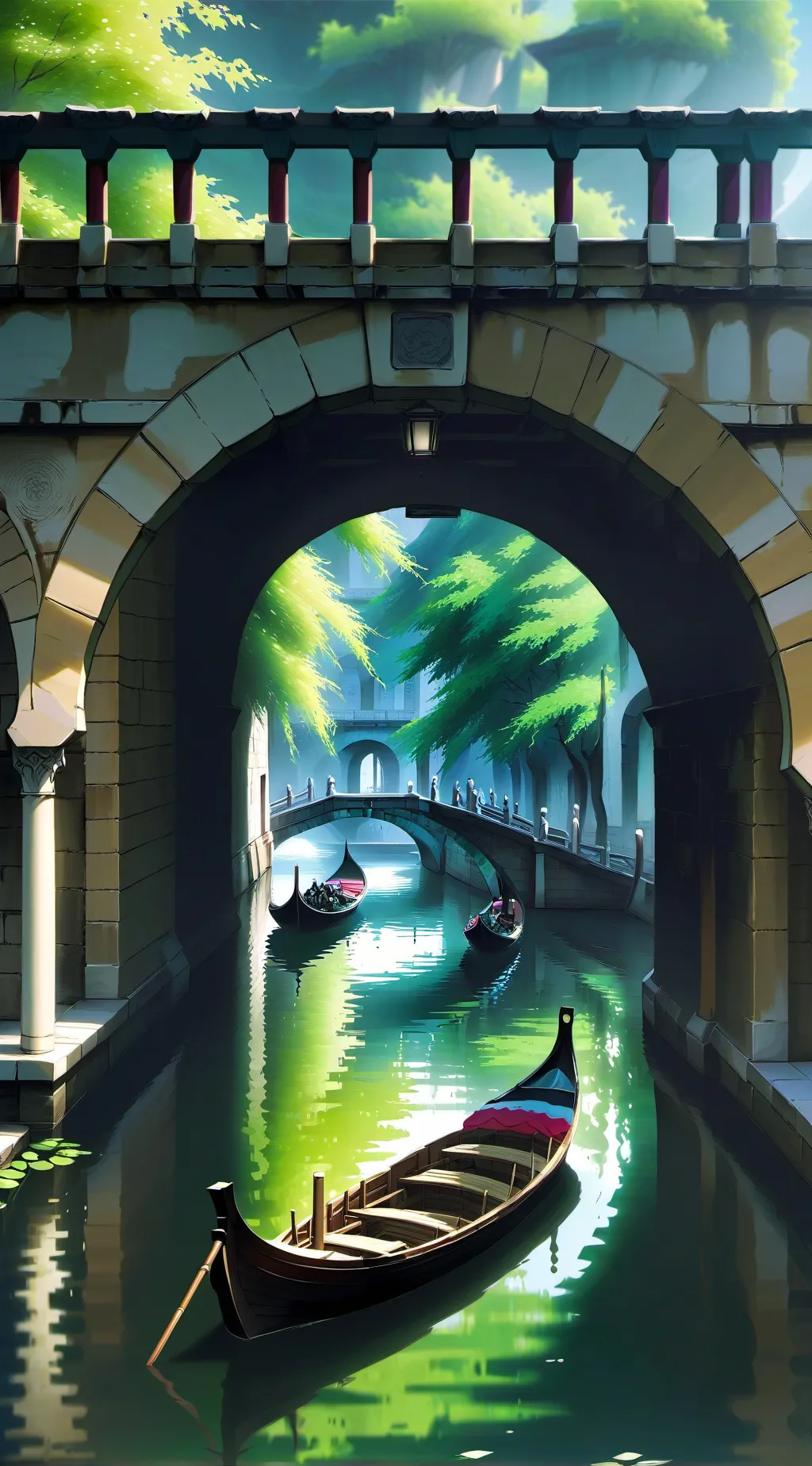 ai character: Crescent hotel+jw background