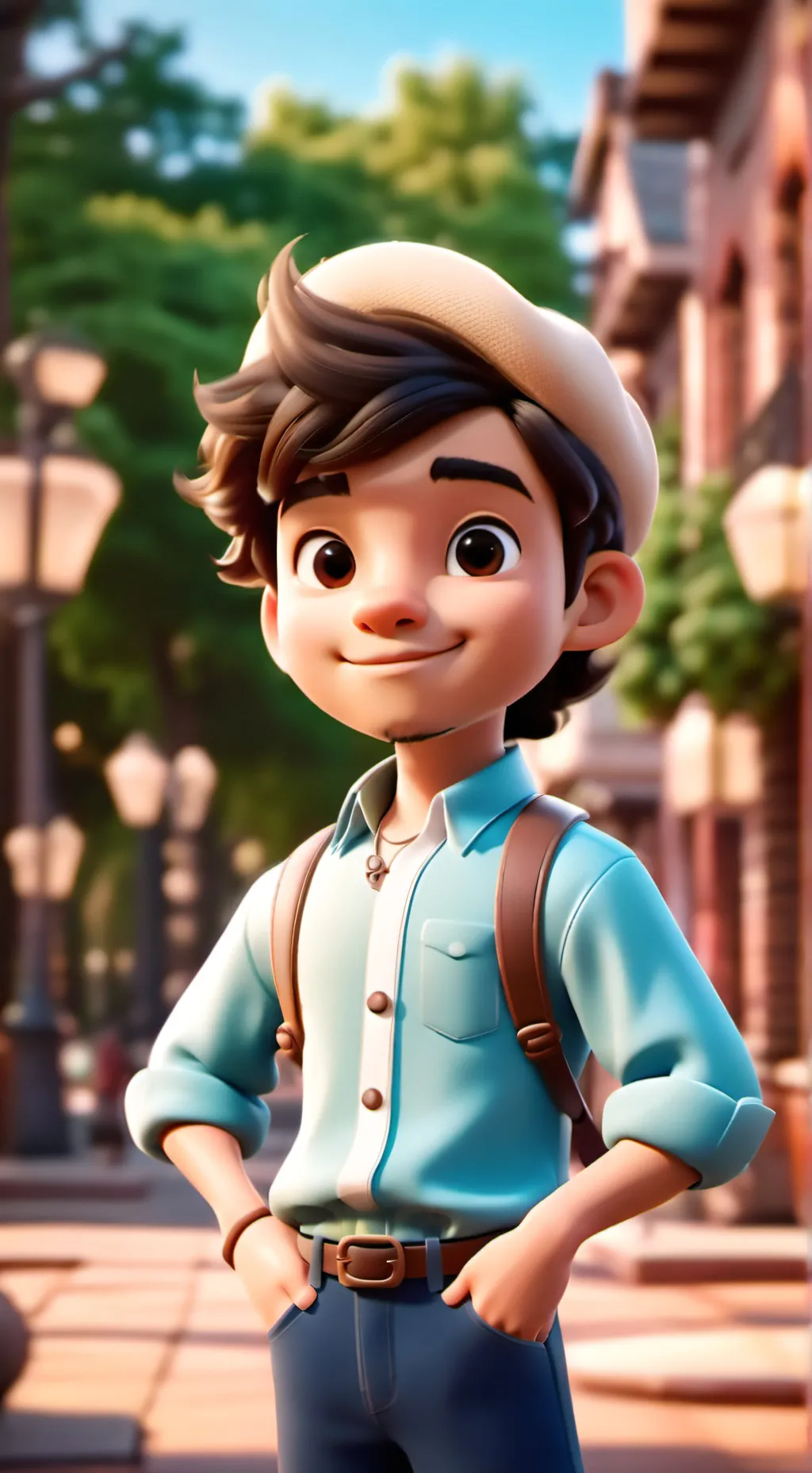 ai character: Photo manager  background