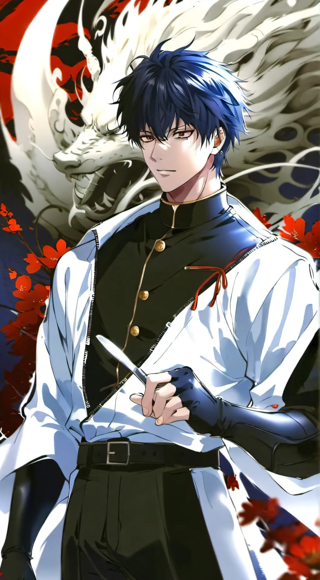 ai character: Megumi fushiguro  background