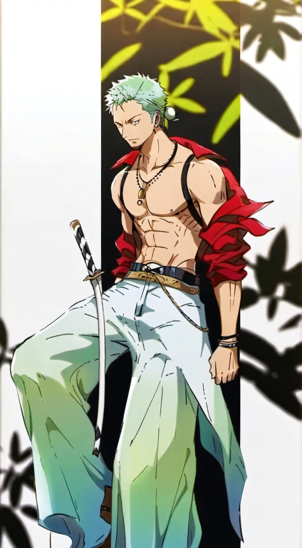 ai character: roanoa zoro background
