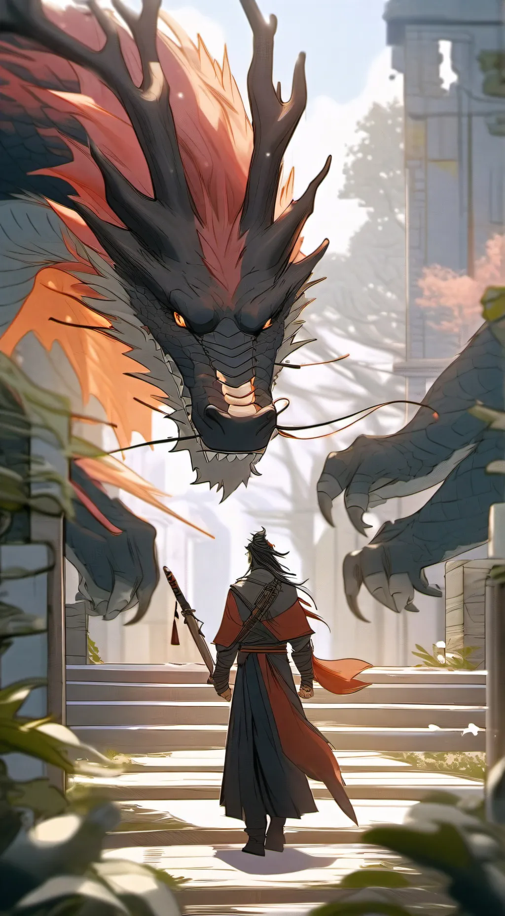 ai character: Dragon adventures  background