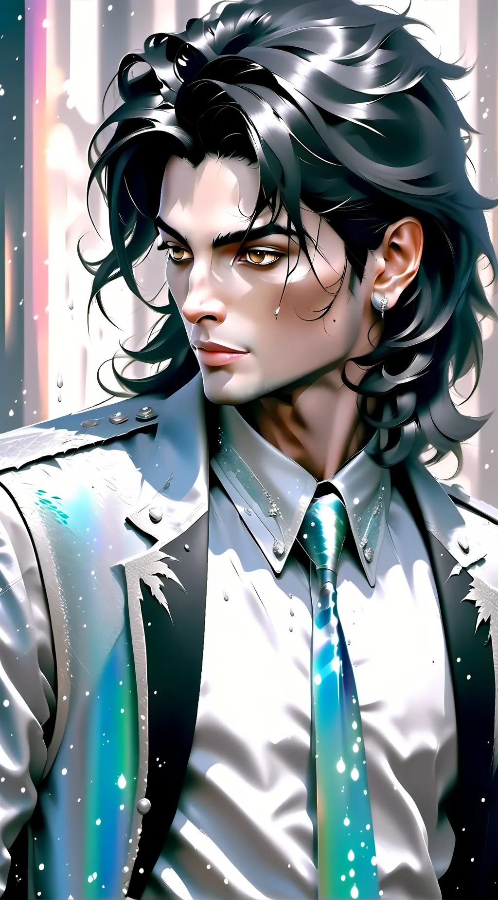 ai character: Michael jackson  background