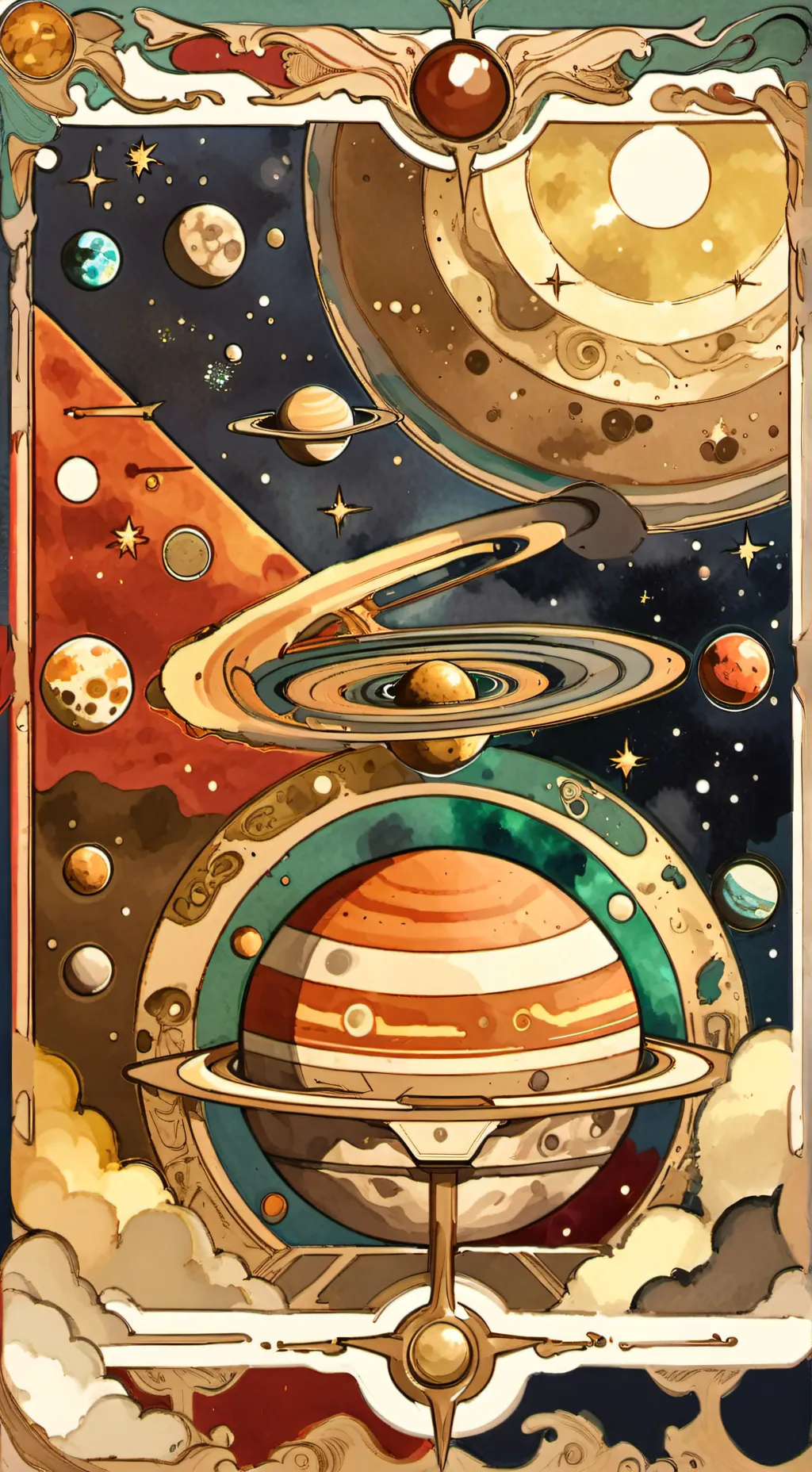 ai character: LTIA galaxy background