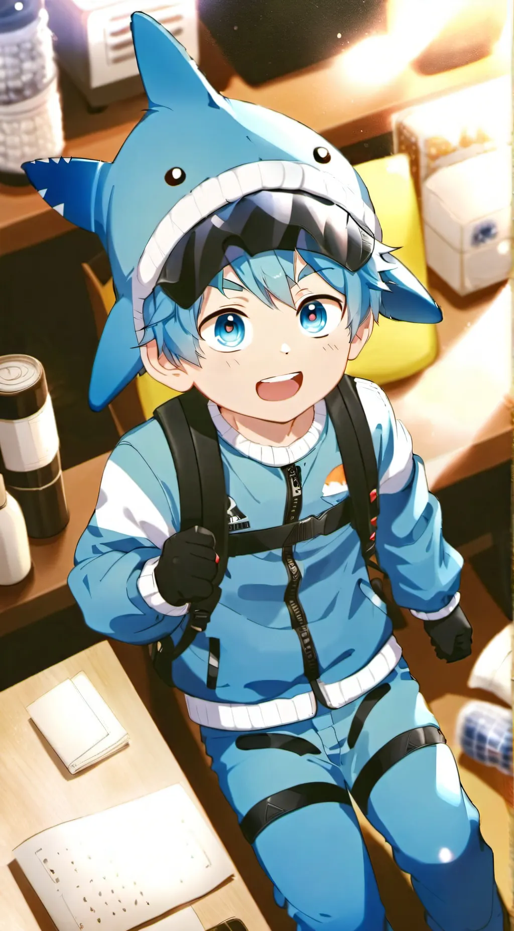 ai character: 🩵Sora! background