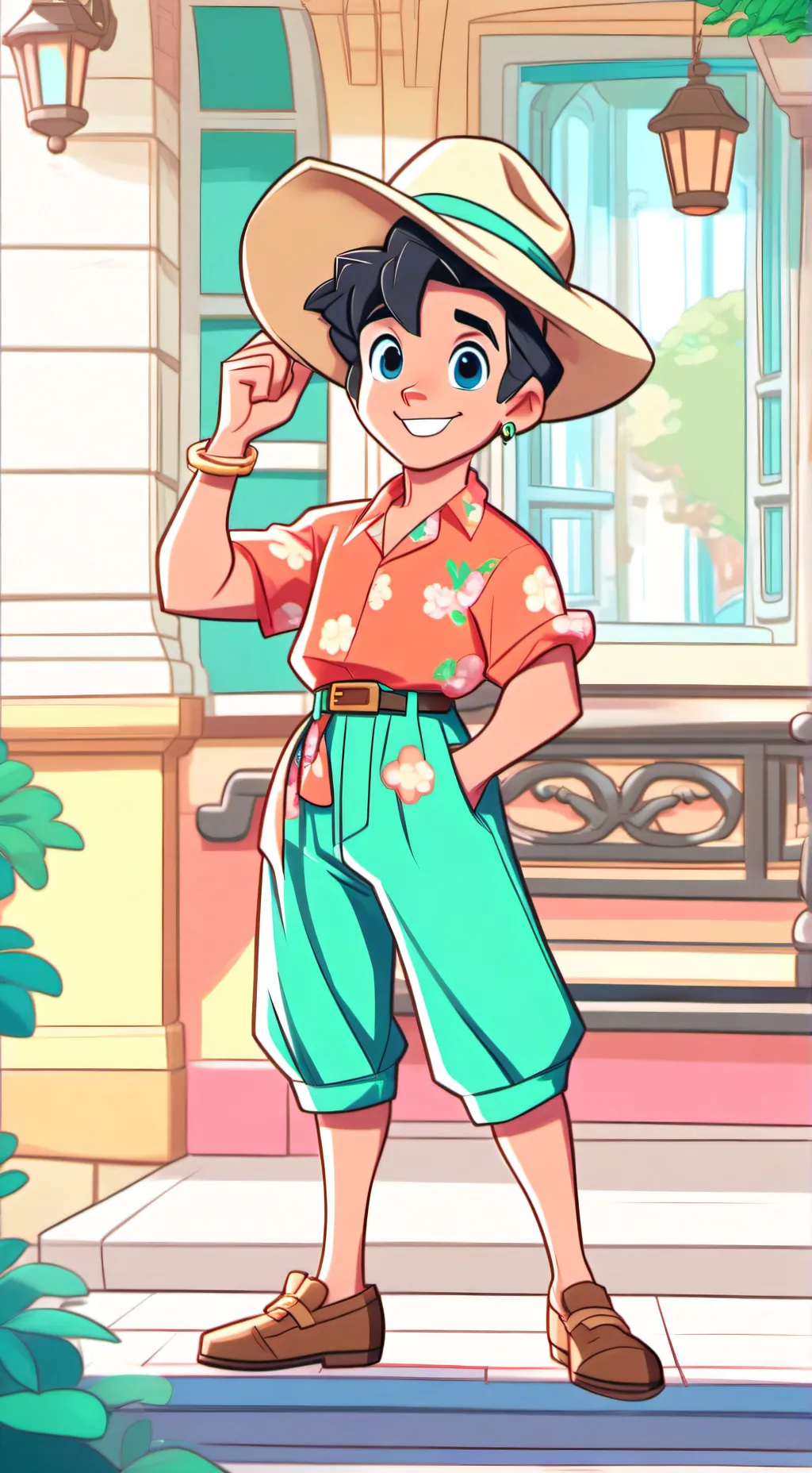 ai character: Random boy background