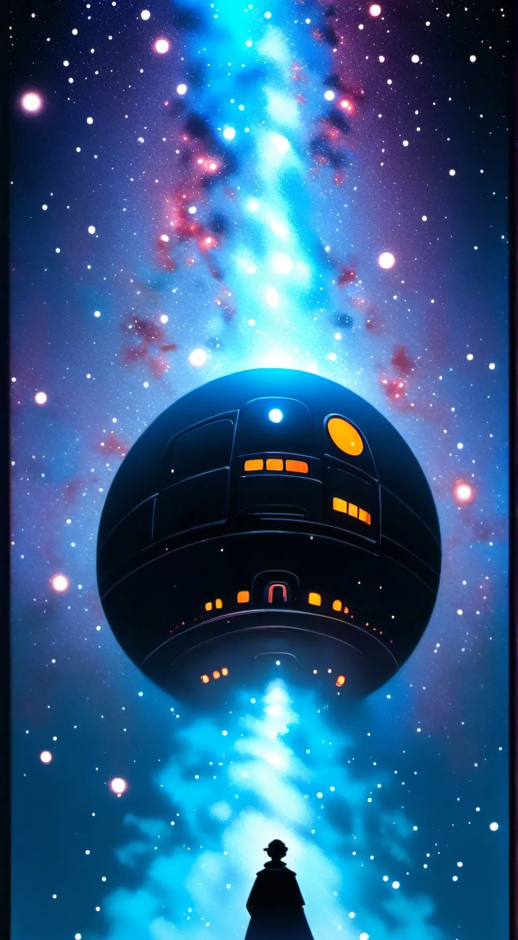 ai character: death star background