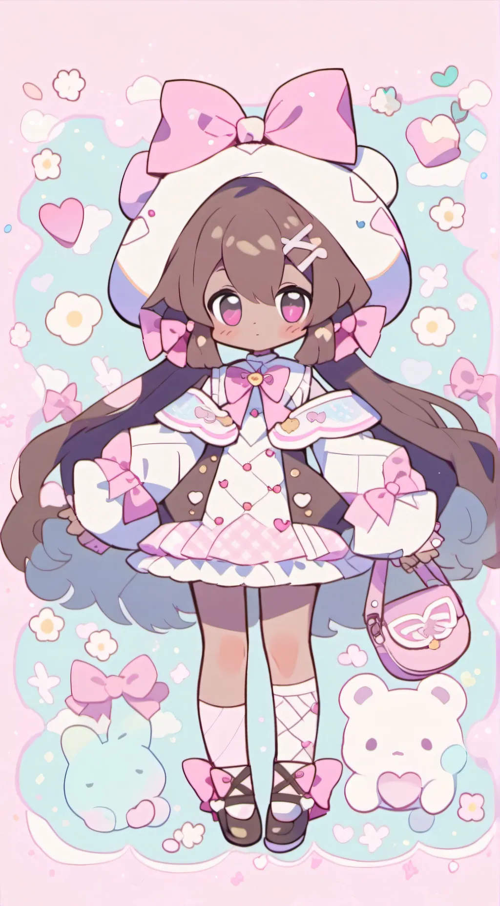 ai character: 🤍Lily Roseheart❤ᐖ background