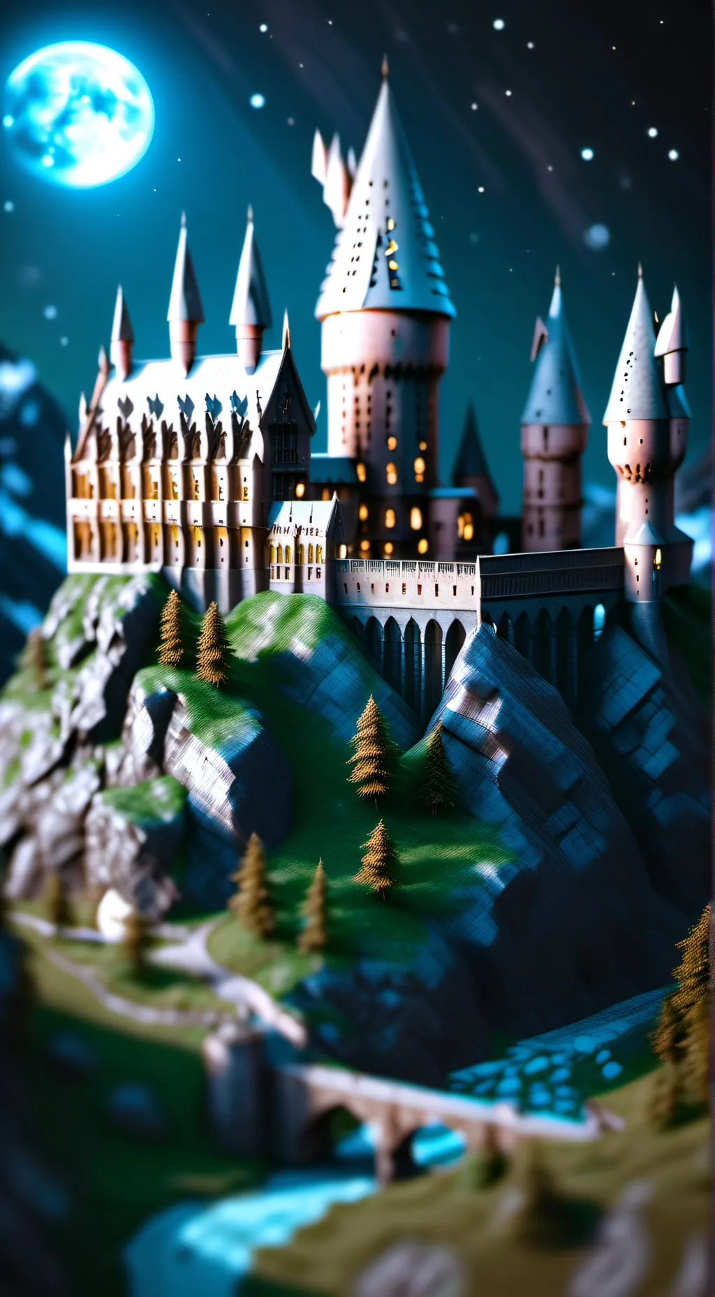 ai character: Hogwarts background