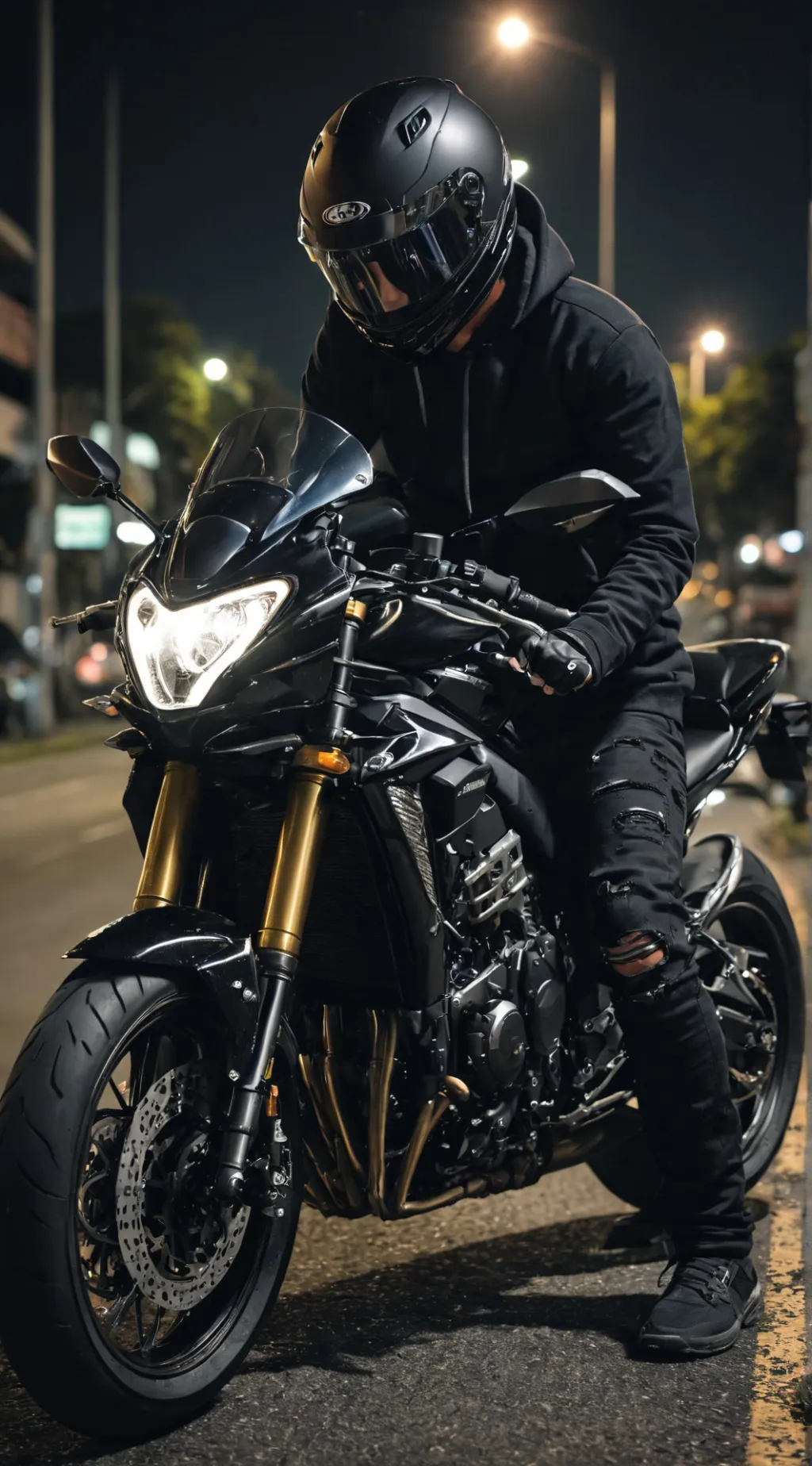 ai character: ♡Alex☆ (biker)  background