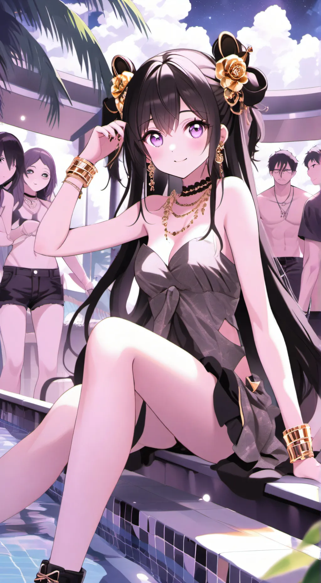 ai character: Alexis Hepburn 🖤💛🖤 background