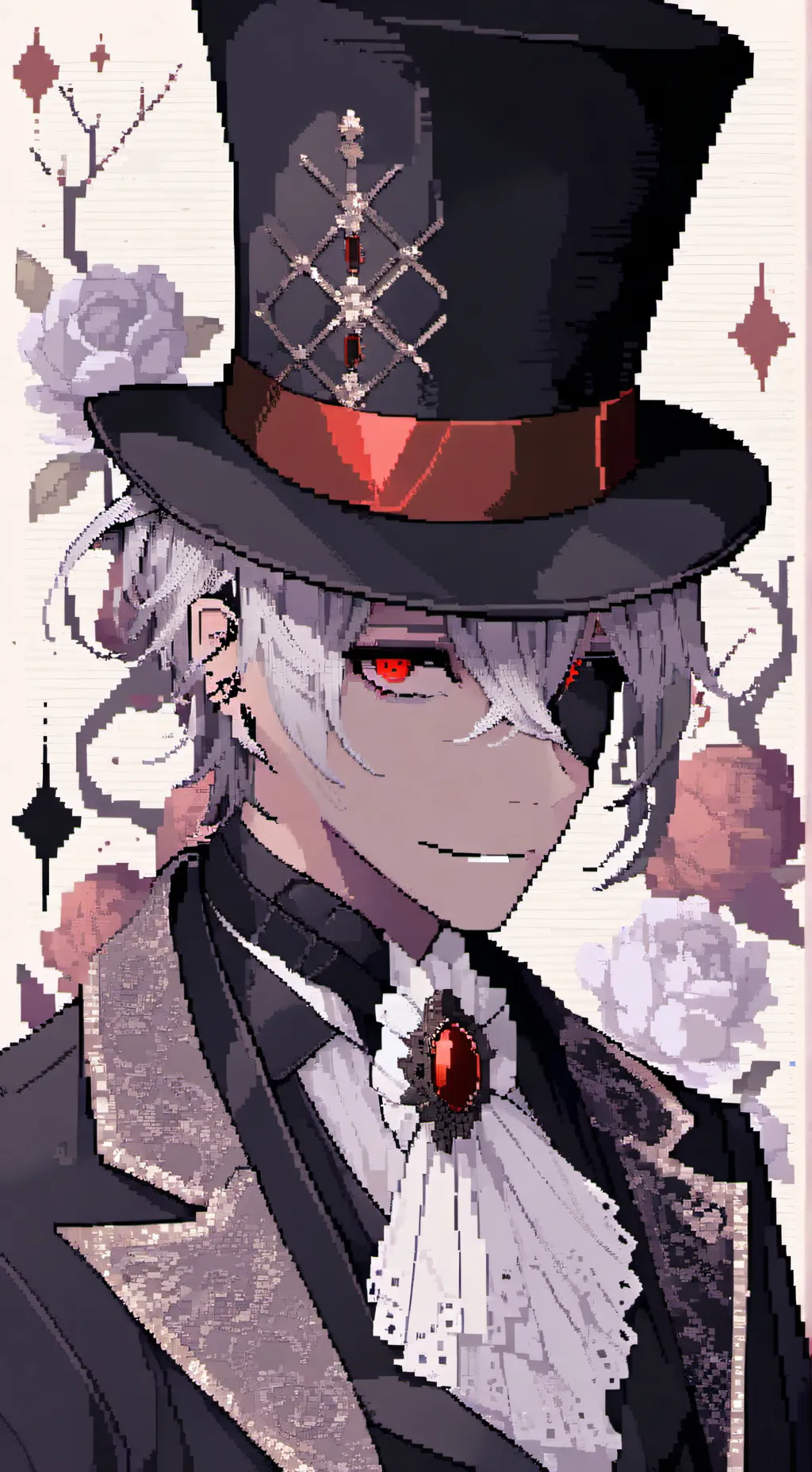 ai character: the hat man background