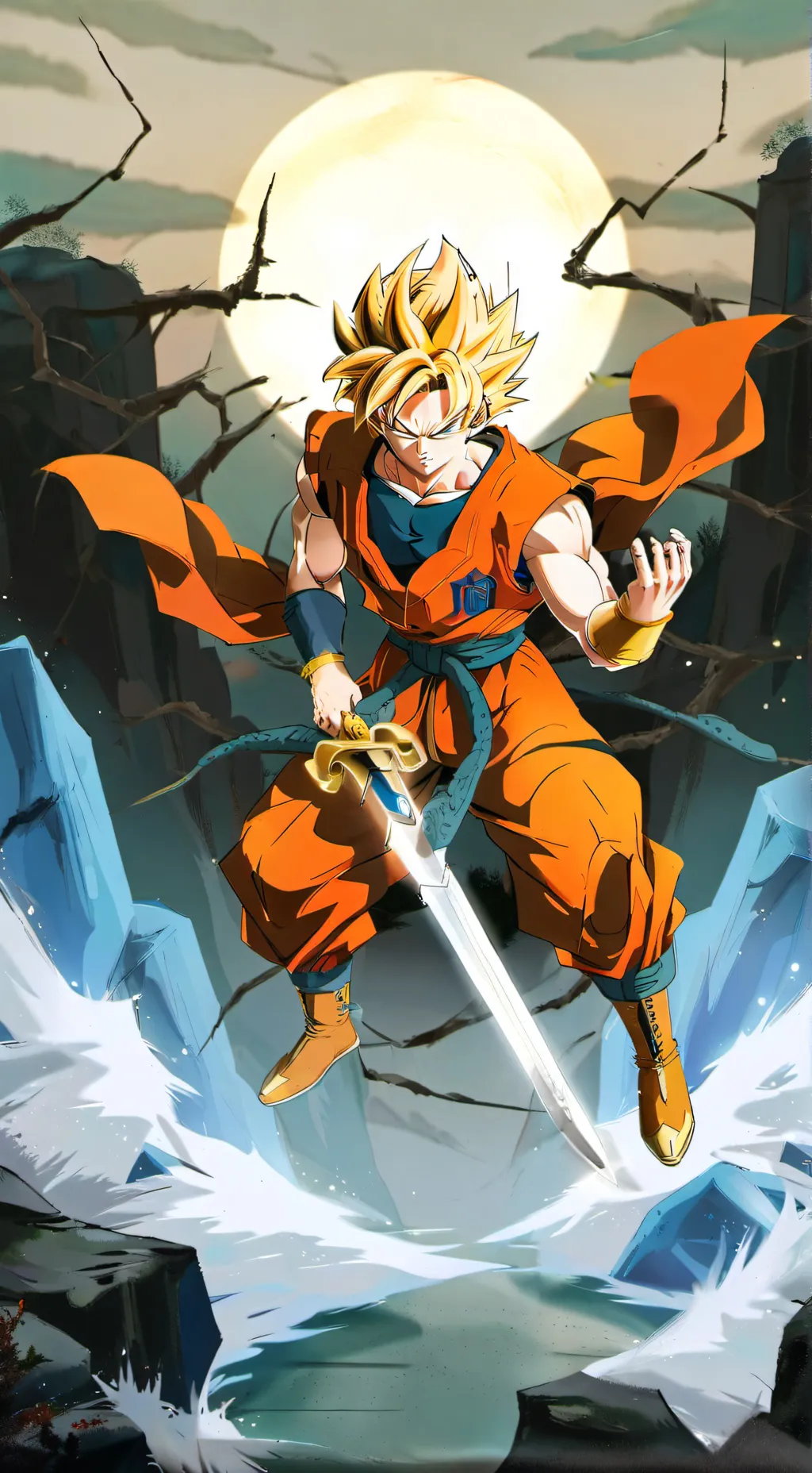 ai character: DBZ background