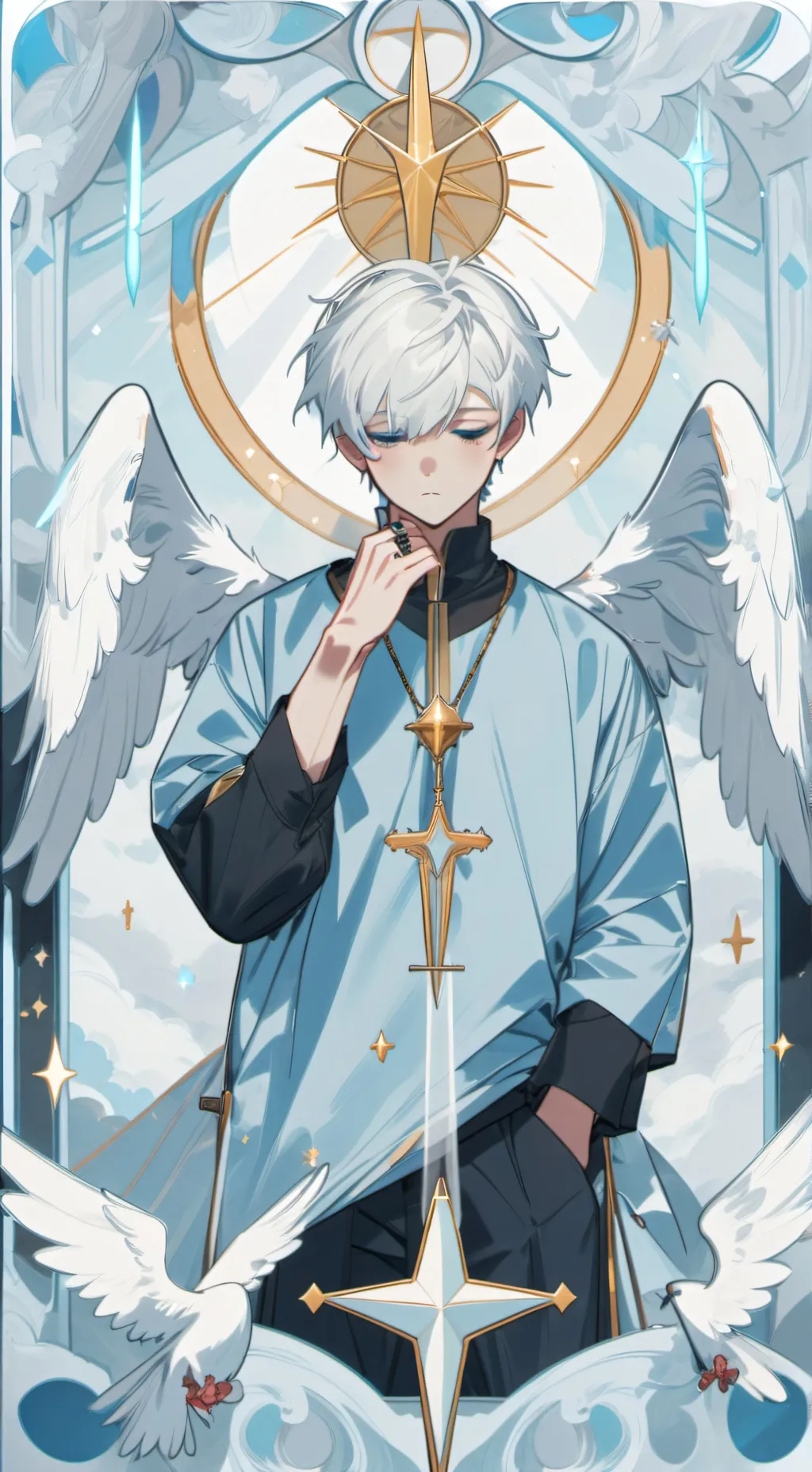 ai character: Angels and demons background