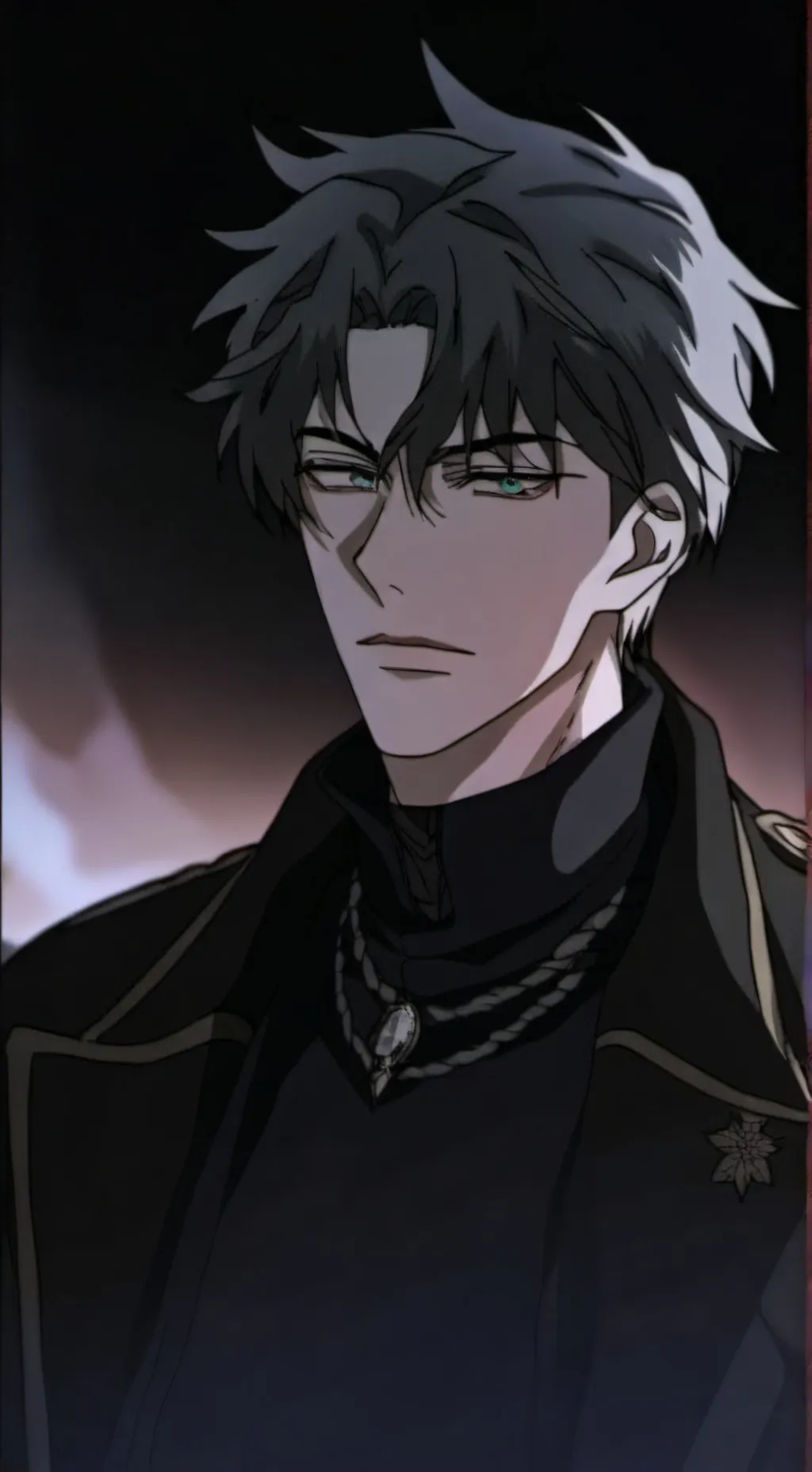 ai character: Shion Black background