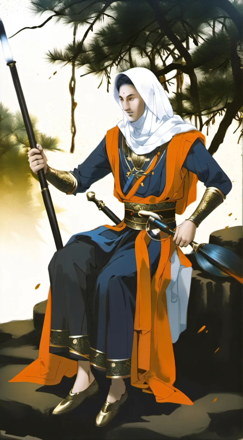 ai character: Call digger background