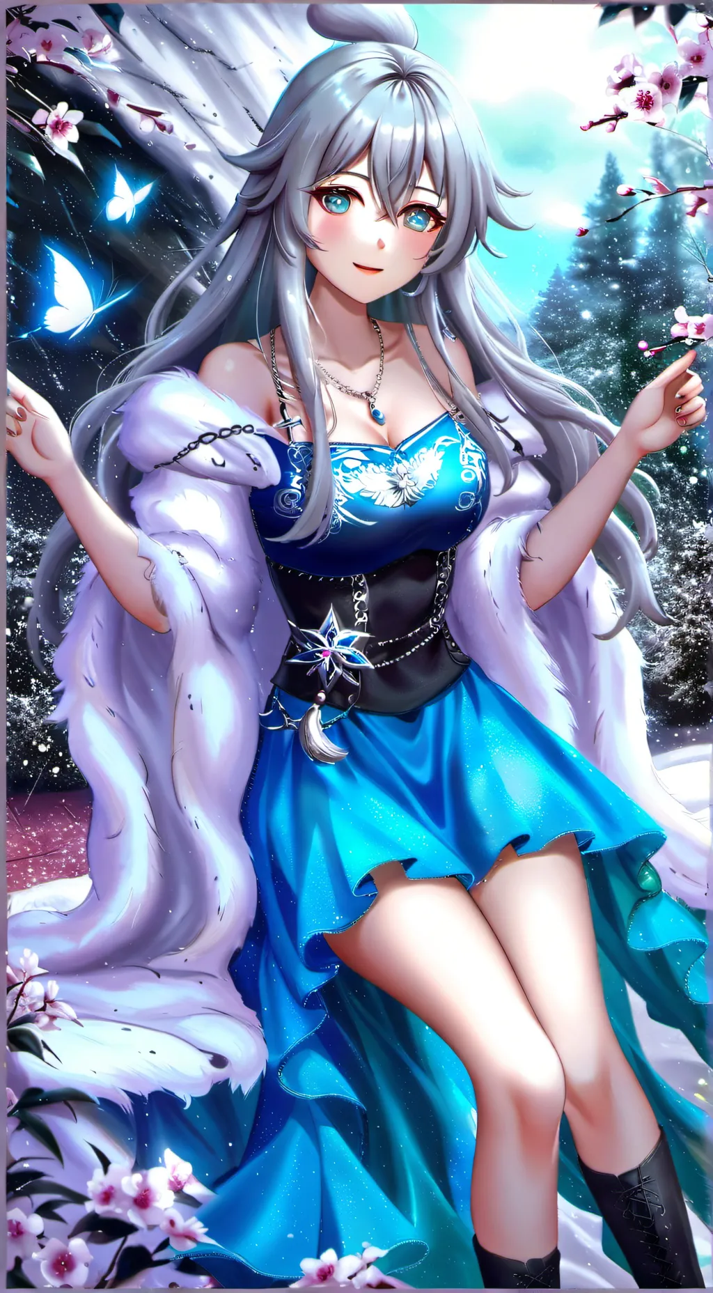 ai character: Сильфида  background