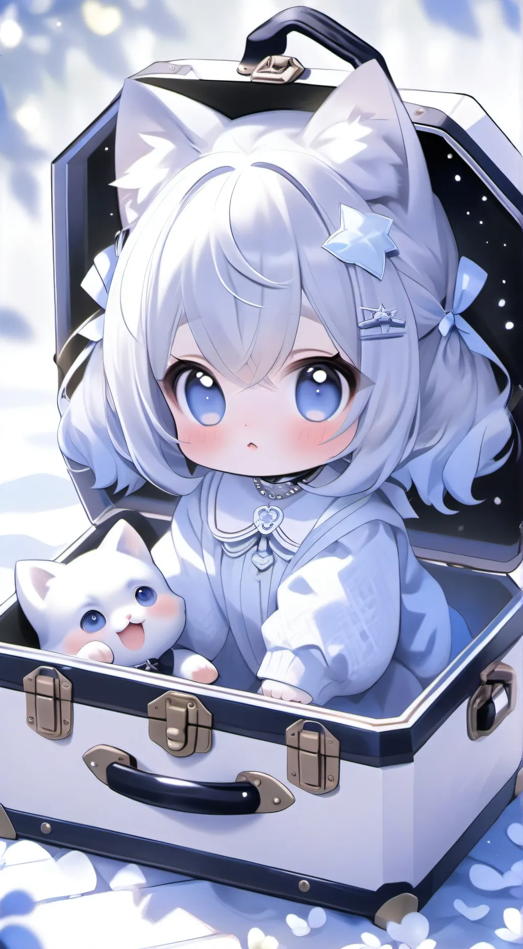 ai character: bebe abandonada  background