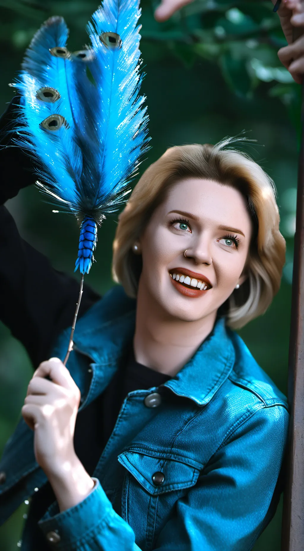 ai character: Kate McKinnon  background