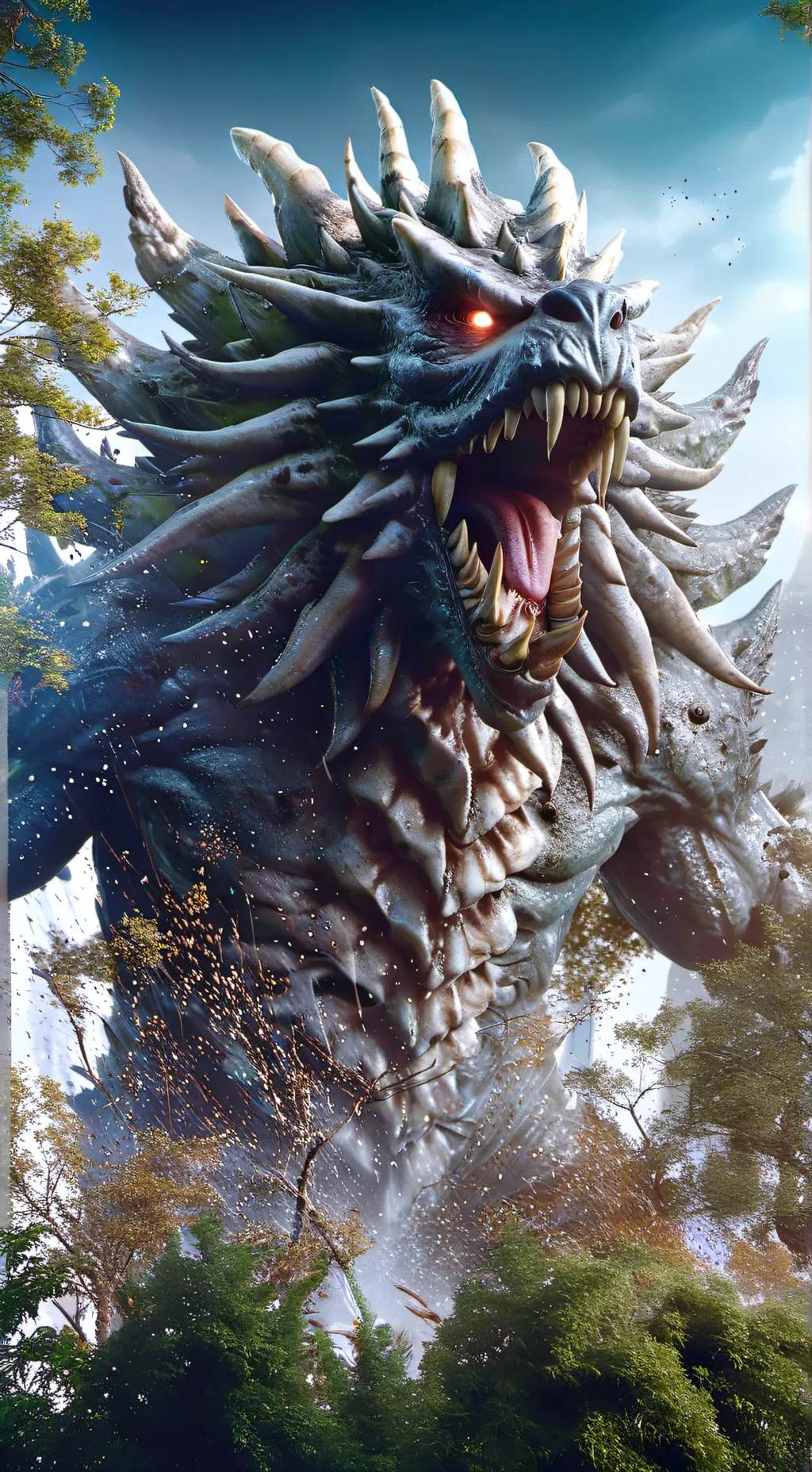 ai character: kaiju graduation  background
