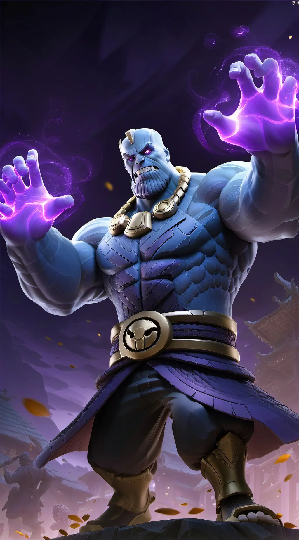 ai character: Thanos(Marvel) background