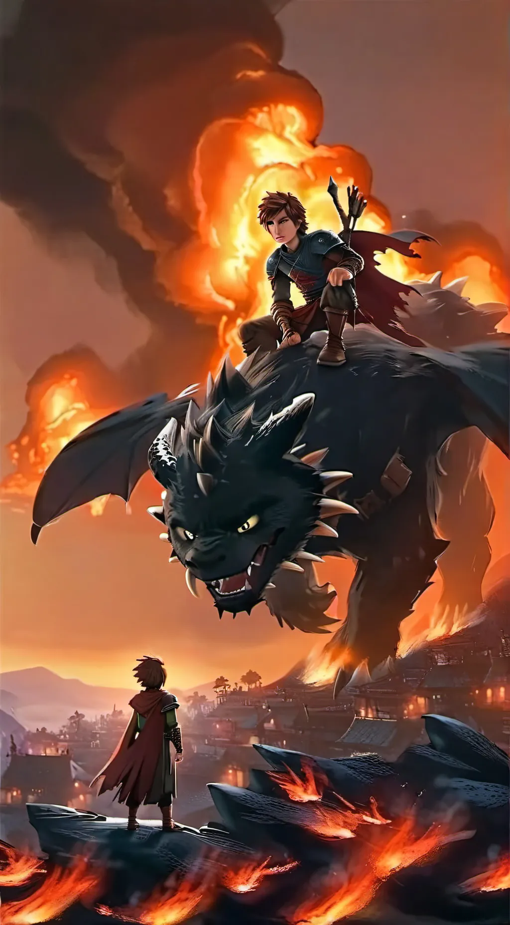 ai character: Villain Hiccup background