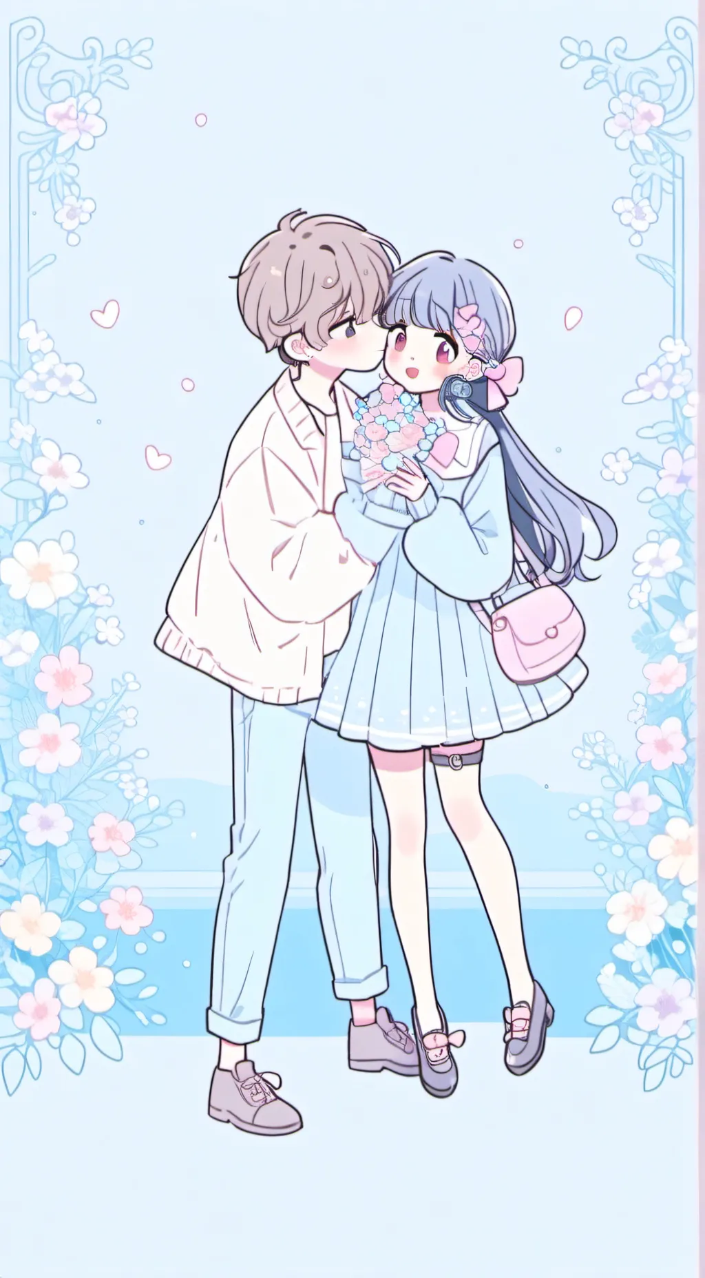 ai character: Me and you background