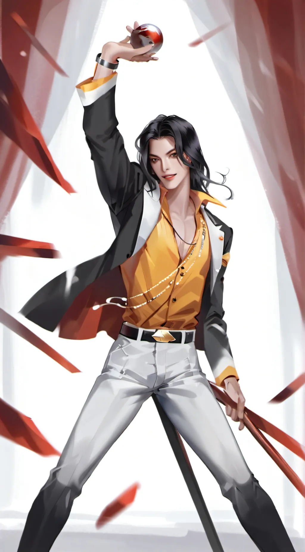 ai character: Michael jackson  background
