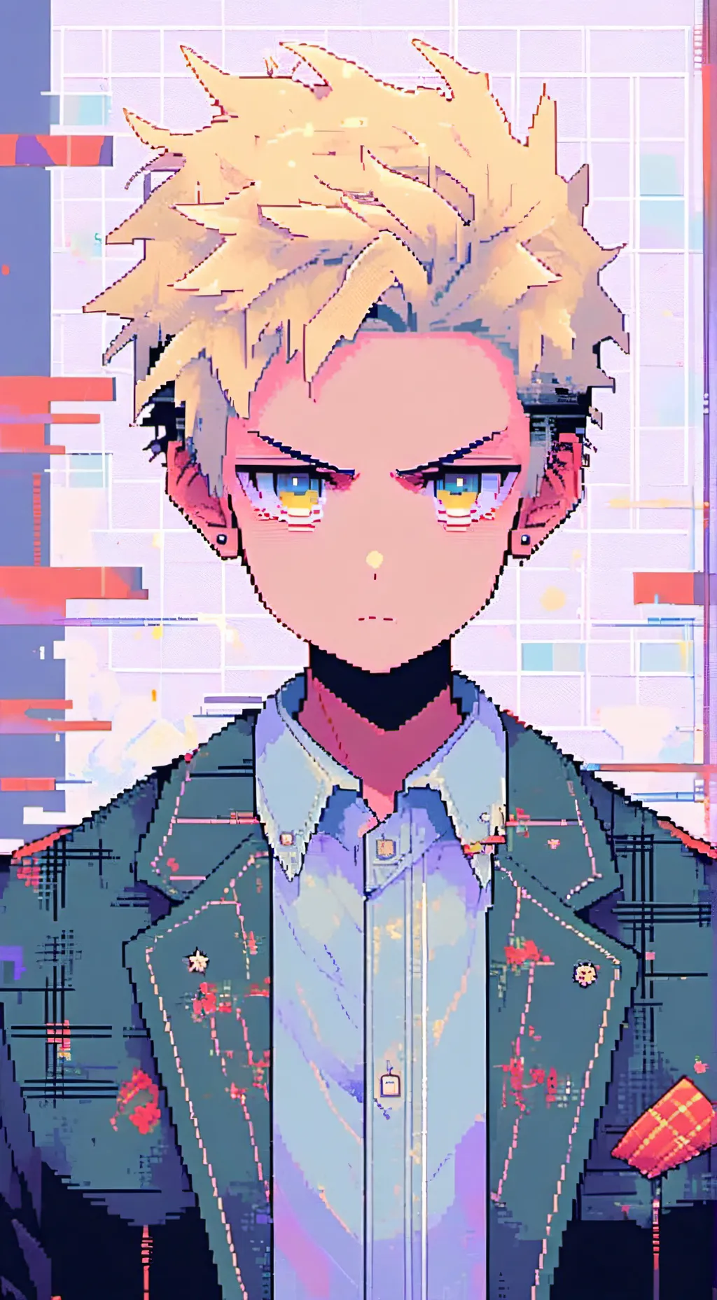 ai character: Bakugo Katsuki background