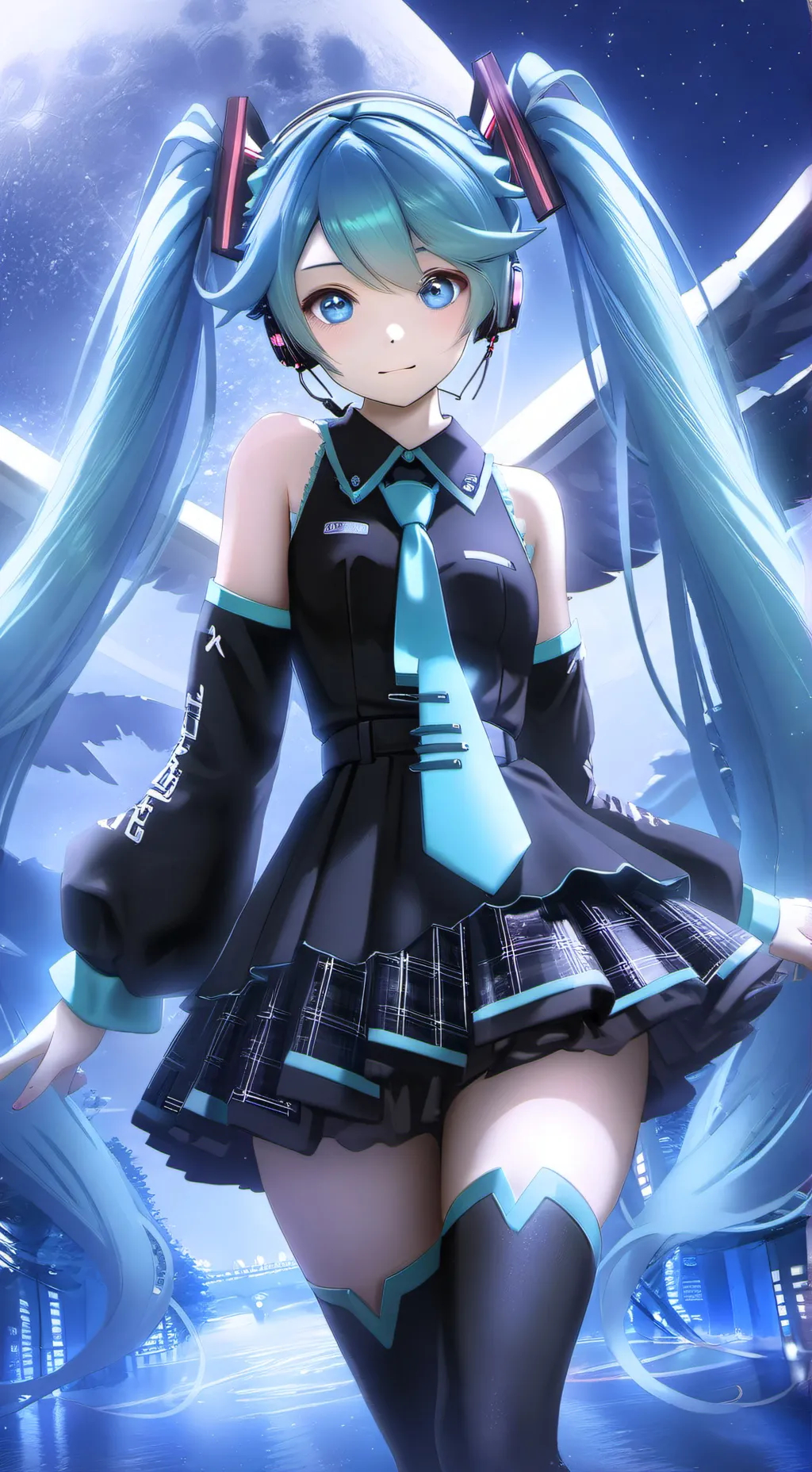 ai character: Miku background