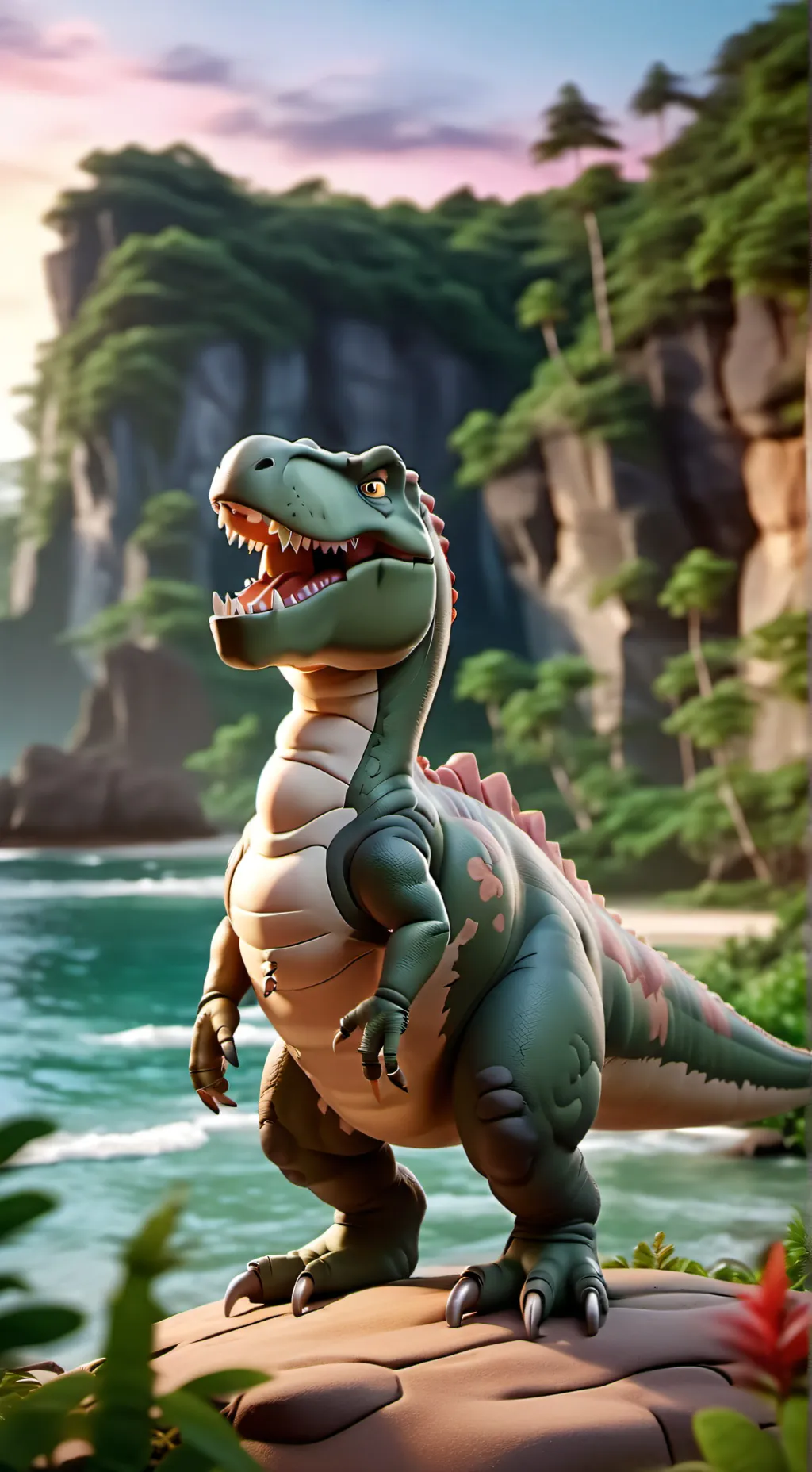 ai character: carnotauro,tito background