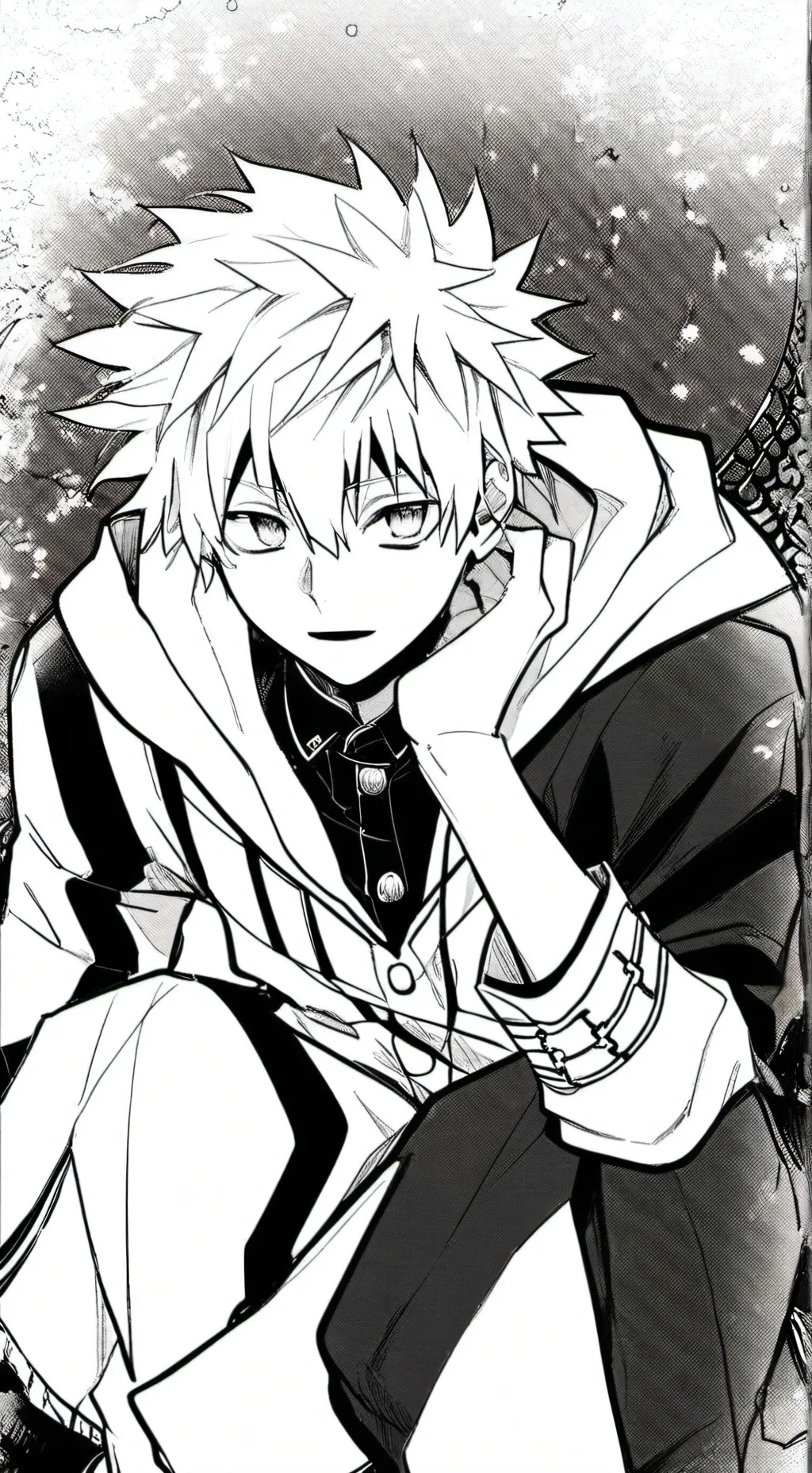ai character: bakugo  background