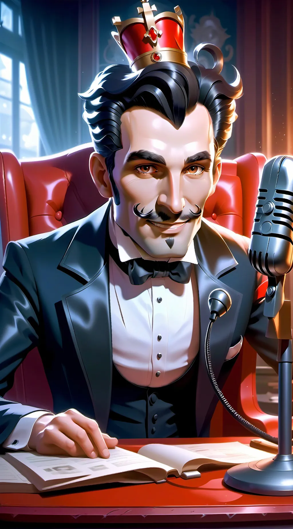 ai character: Alastor, The Radio Demon background