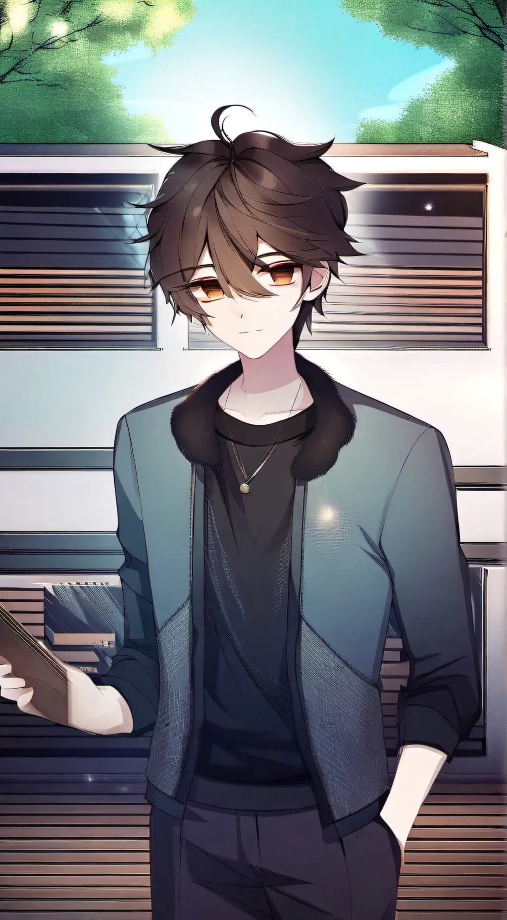 ai character: 🍀†марк†🍀 background