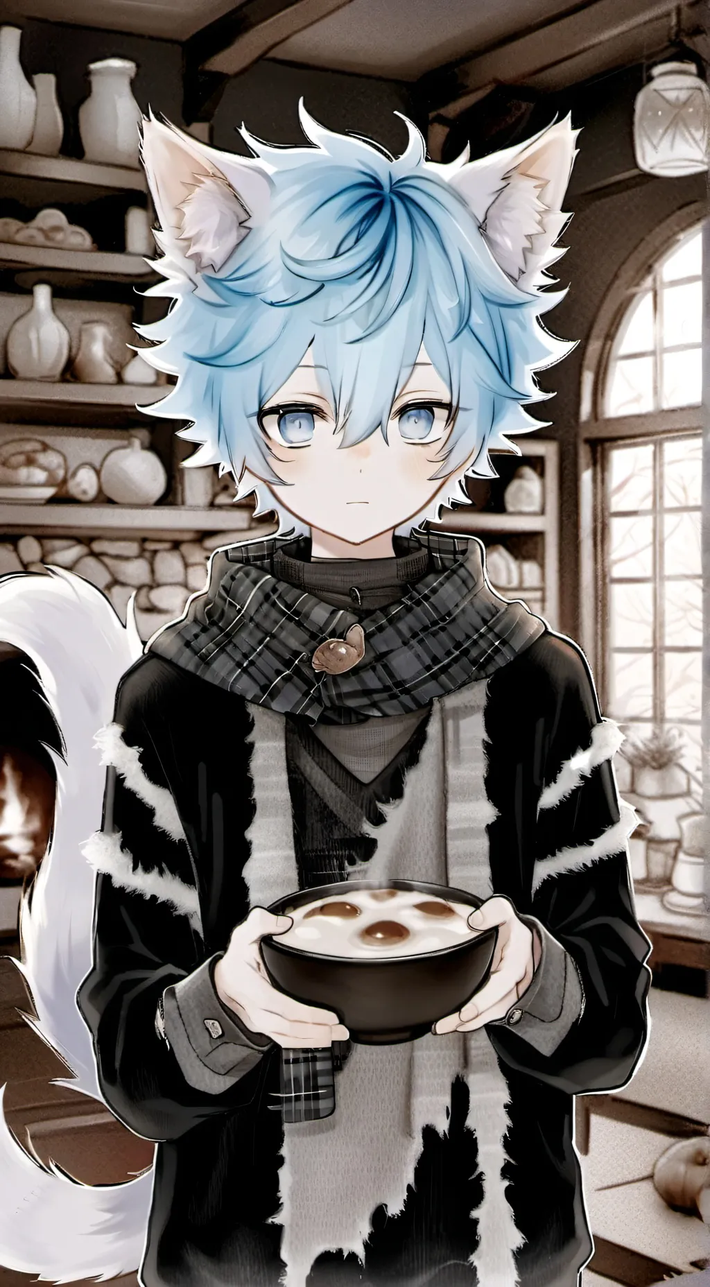 ai character: Blueberry Spirit background