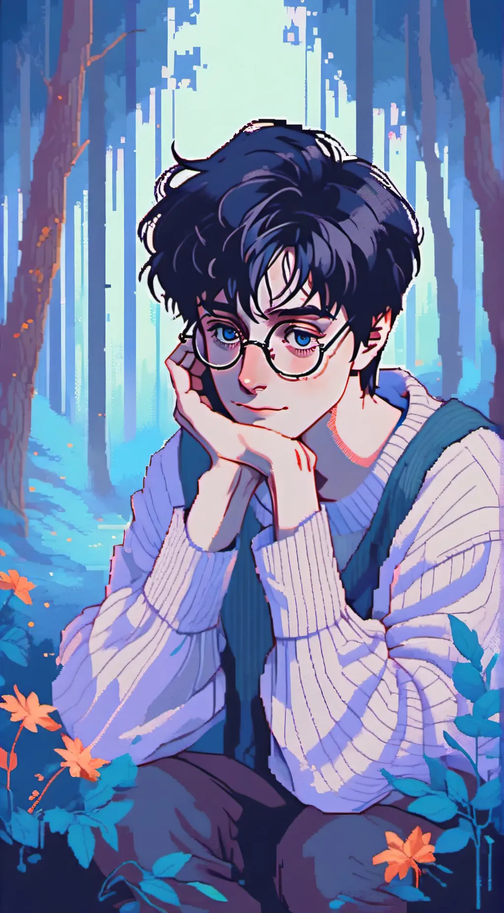 ai character: yule ball  background