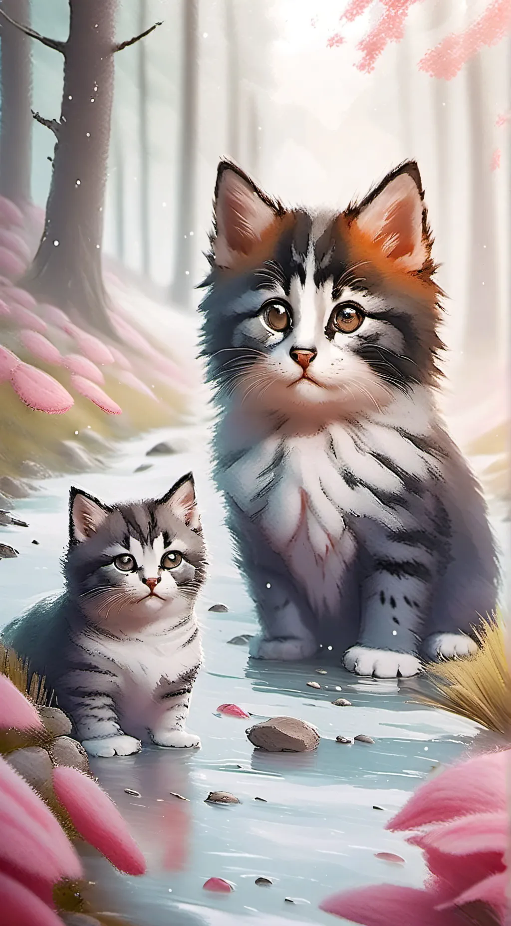 ai character: gato bebé  background
