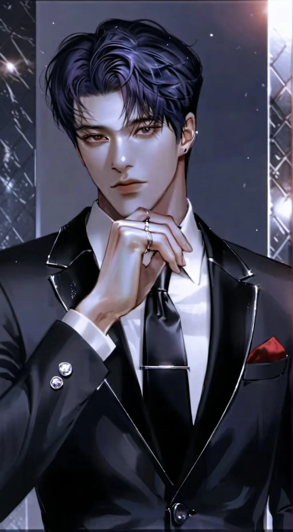 ai character: Sabastian  background